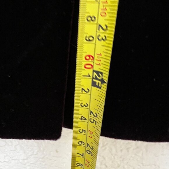 Vtg 90s Scott McClintock Halter Lace Bodice Velvet Bustle Formal Dress 14 READ - Picture 8 of 14